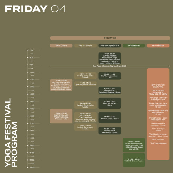 AGAFAY YOGA FESTIVAL | 4-6 October 2024