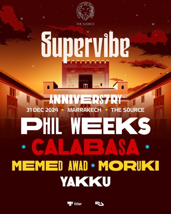 Supervibe 7th anniversary special NYE with Phil Weeks and Calabasa