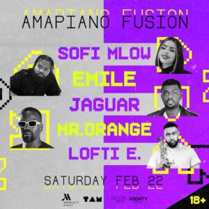 AMAPIANO FUSION | SAT. FEB 22 | RABAT MARRIOTT